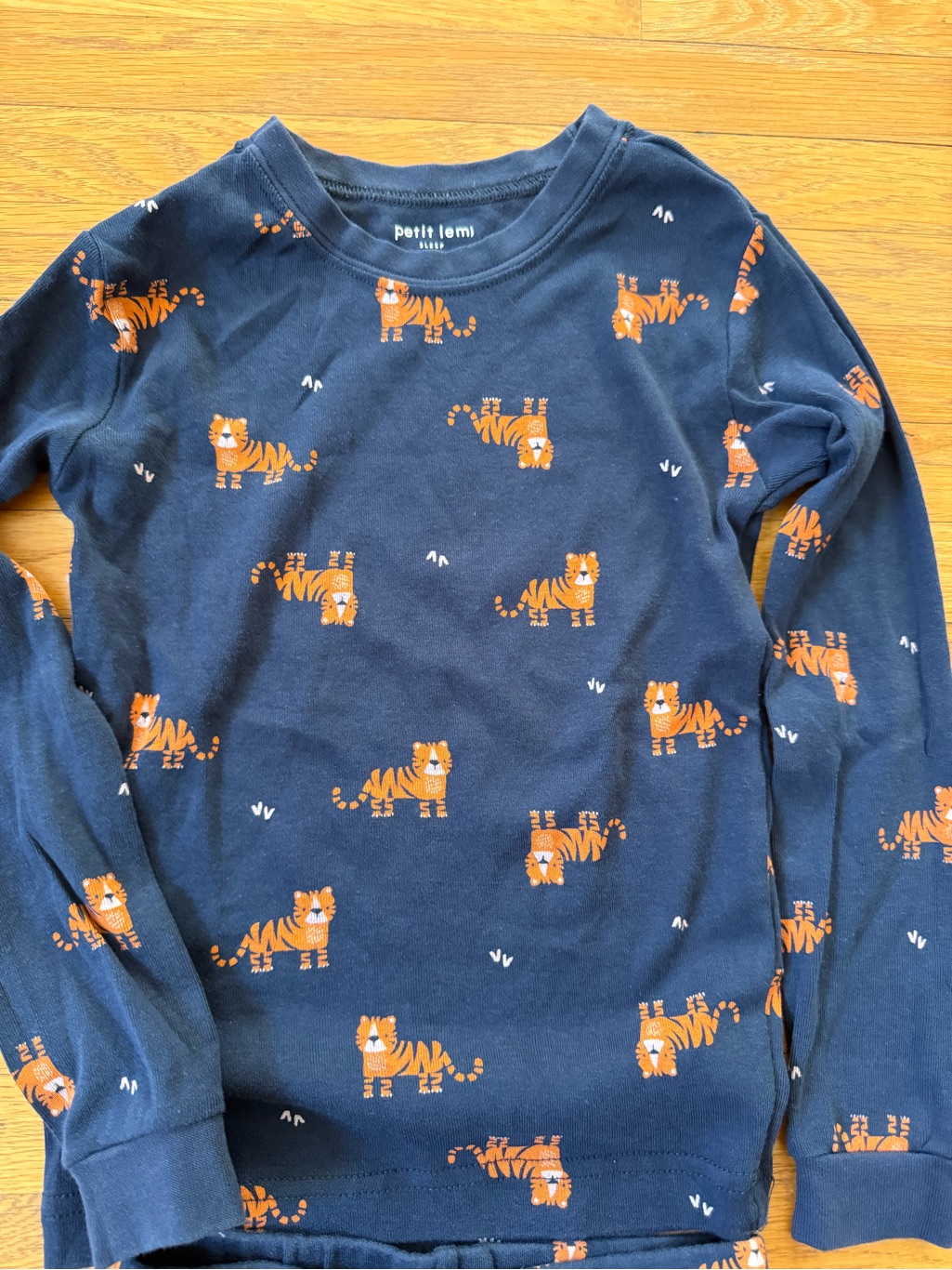 Euc Petit Lem Tiger Pajamas